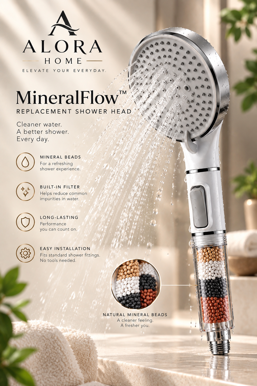 ALORA MineralFlow™ Shower Head