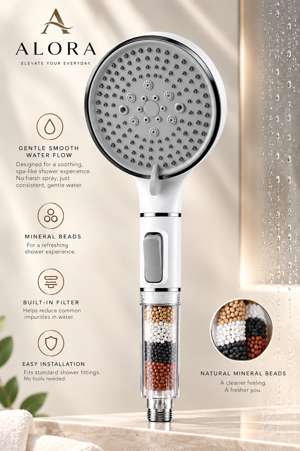 ALORA MineralFlow™ Shower Head